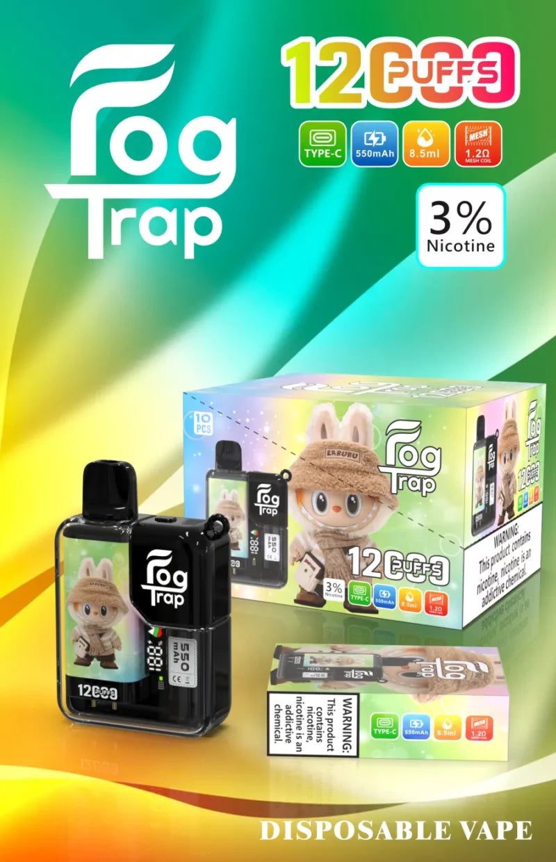 Fog Trap 12000口拋棄式電子煙｜大容量一次性Vape｜水果冰感多口味｜便攜式電子煙-台灣現貨 圖片 2