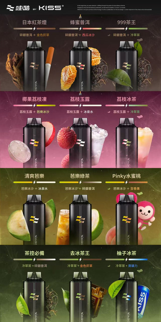 WAGOO 哇酷 6500口拋棄式電子煙｜6500口一次性電子煙｜多口味Vape可選｜輕巧便攜電子煙-台灣現貨 圖片 3