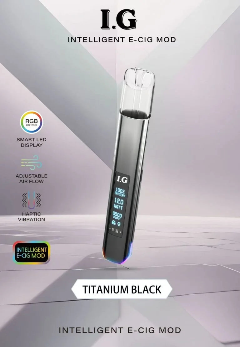 I.G 主機 BA 升級款電子煙桿｜600mAh智慧螢幕主機｜一代通用電子煙設備｜便攜式電子煙主機-台灣現貨 圖片 4