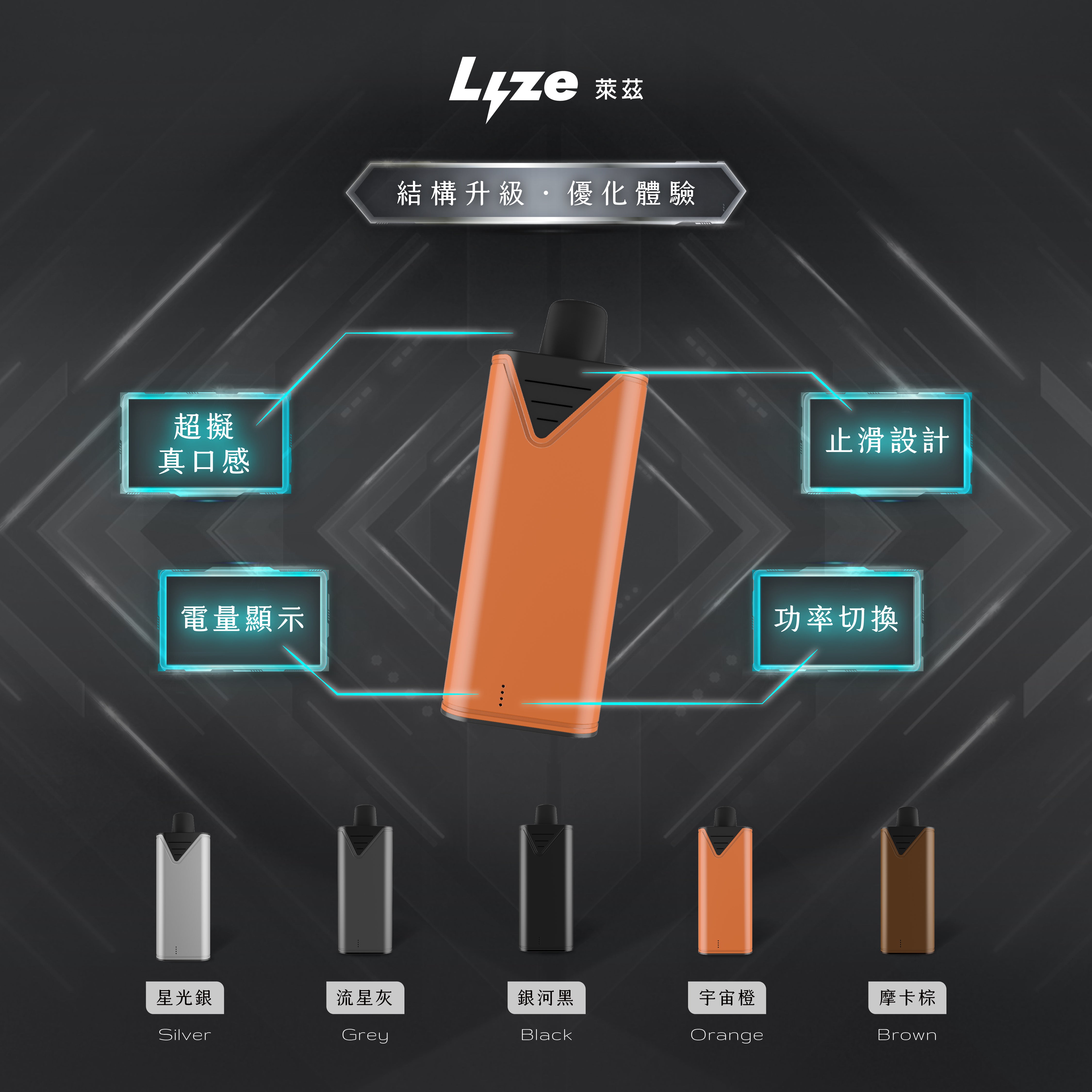 Lyze 萊茲 10000口換彈式電子煙｜東京魔盒煙彈適配主機｜長效續航電子煙套裝｜買5盒煙彈送主機-台灣現貨