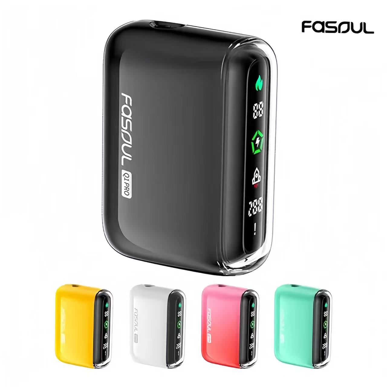 FASOUL Q1｜二回機加熱菸主機｜全屏液晶＋二回吸設計,可抽兩次｜IQOS / TEREA煙彈適用-台灣現貨 圖片 4