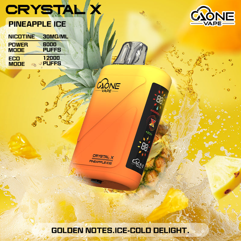 AONE Crystal X 水晶2代 12000口｜雙芯霧化透明水晶外殼-台灣現貨 圖片 3