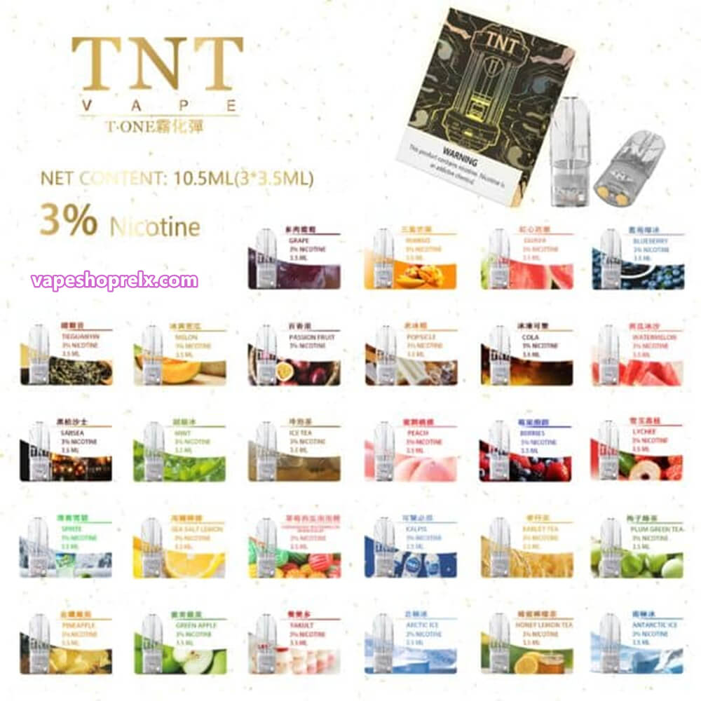 TNT 煙彈｜TNT Vape 替換煙彈｜多種水果風味｜通用一代設備-台灣現貨 圖片 2