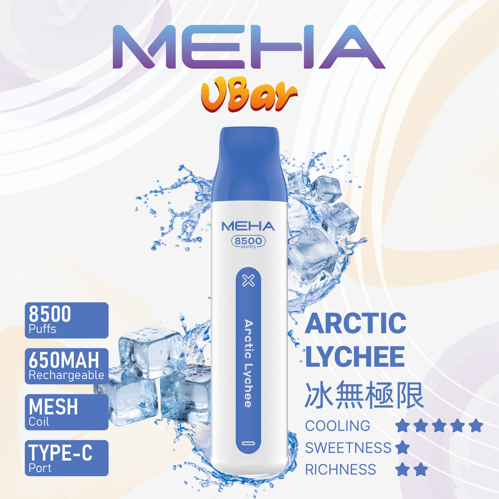 【MEHA VBar 魅嗨小白條】 一次性8500口拋棄式｜長效續航一次性 Vape｜水果冰感口味電子煙-台灣現貨 圖片 3