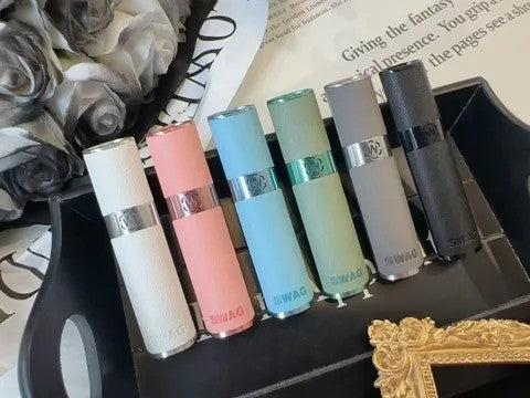 SWAG 皮革主機｜400mAh・Type-C 快充・通用一代煙彈-台灣現貨