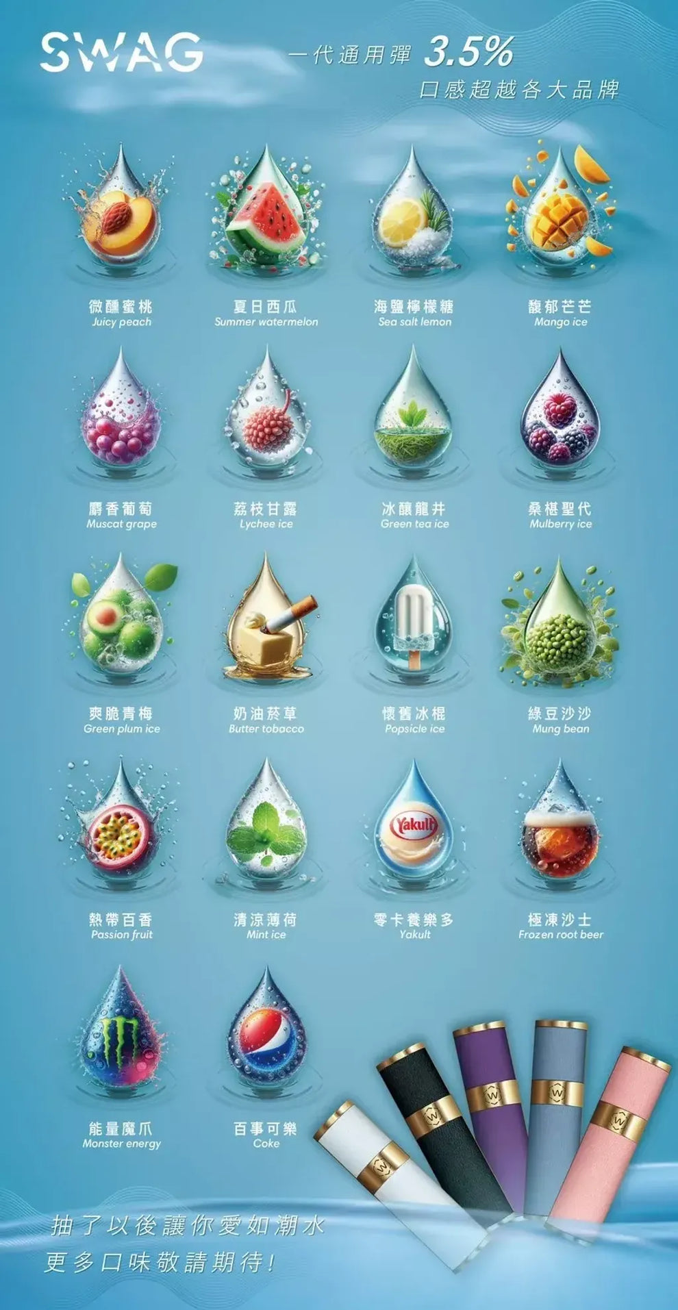 SWAG 煙彈｜通用一代電子煙彈・2ML 替換煙彈・多口味選擇-台灣現貨 圖片 2