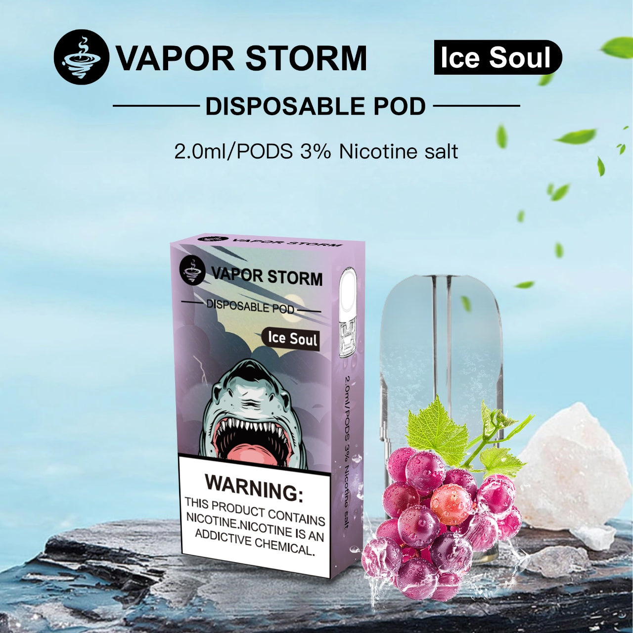 風暴 VAPOR STORM 五代煙彈｜五代通用替換煙彈｜2ML 容量｜適配風暴五代主機-台灣現貨
