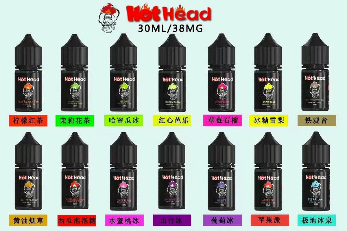 美國原裝 Hot Head 爆脾氣煙油 30ML｜全系列水果茶飲口味｜注油電子煙專用煙液-台灣現貨 圖片 2