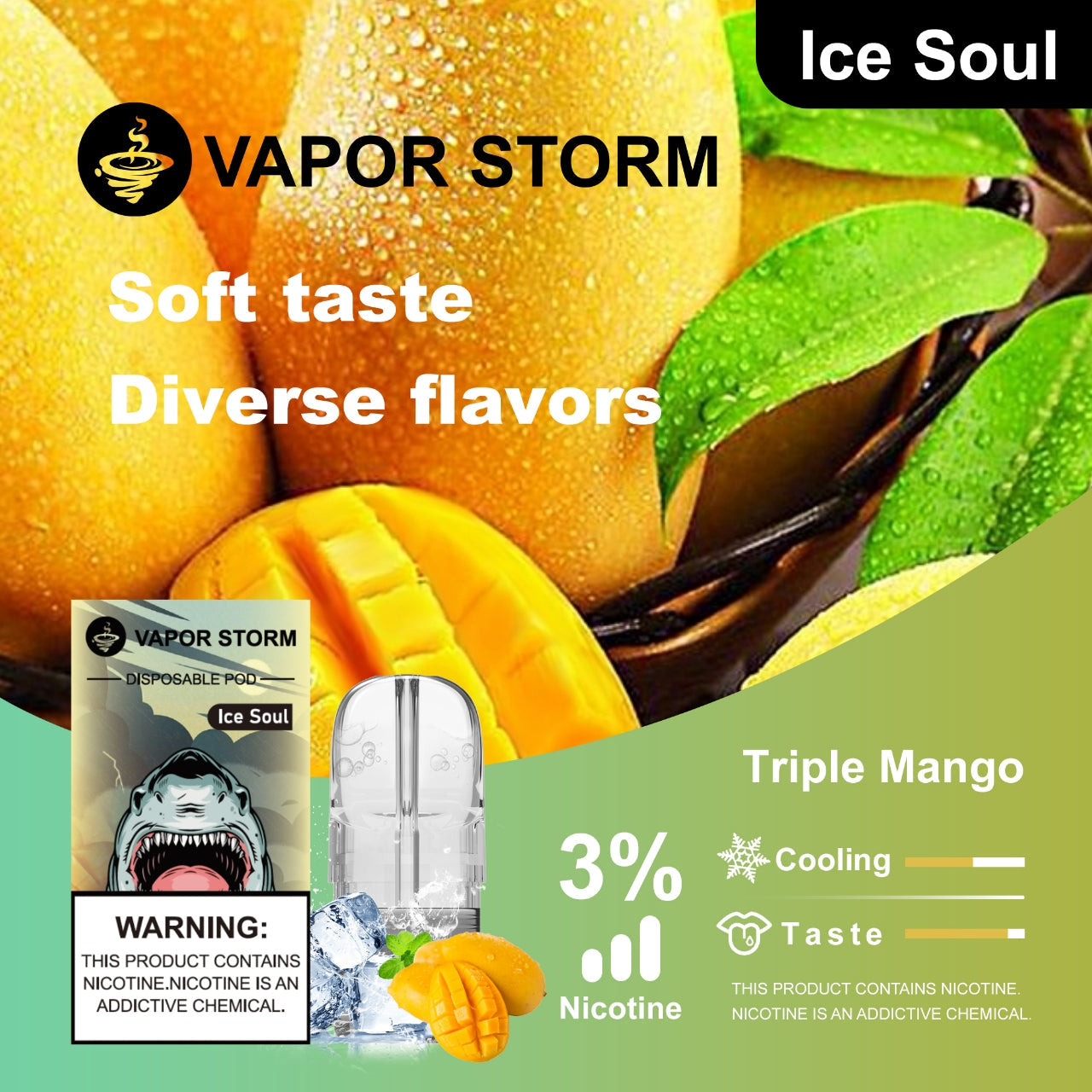 風暴 VAPOR STORM 五代煙彈｜五代通用替換煙彈｜2ML 容量｜適配風暴五代主機-台灣現貨 圖片 3