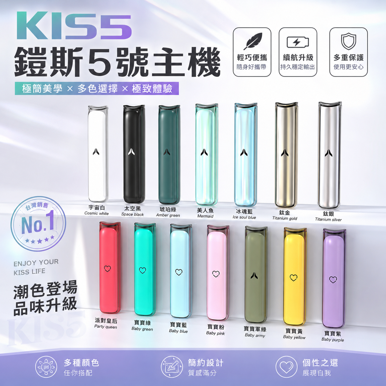 【KIS5】鎧斯5號一代主機｜雙模式切換・通用一代煙彈-台灣現貨